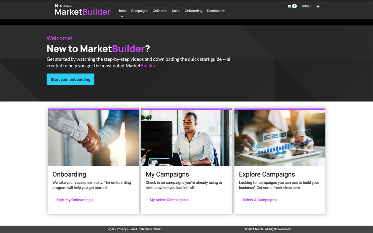 N-able MarketBuilder Home