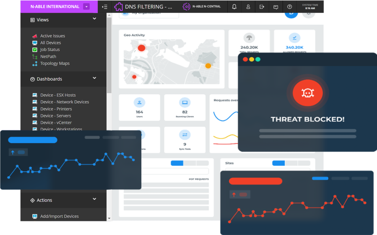 DNS Filtering Dashboard