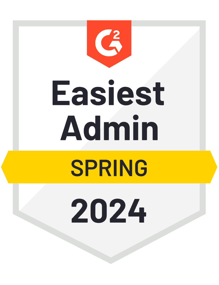 DR-Easiest-Admin-Spring-2024 G2 Award Easiest Admin