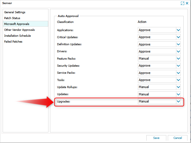 change N-sight settings for Windows Server 2022 in-place upgrades