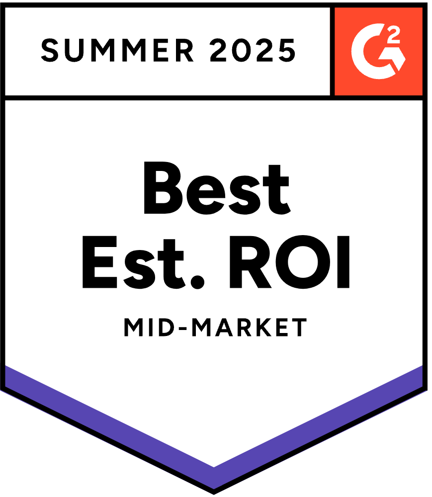badge-g2-best-est-roi-mid-market-2025-summer.svg G2 - Best Est. ROI - Mid Market - Summer 2025