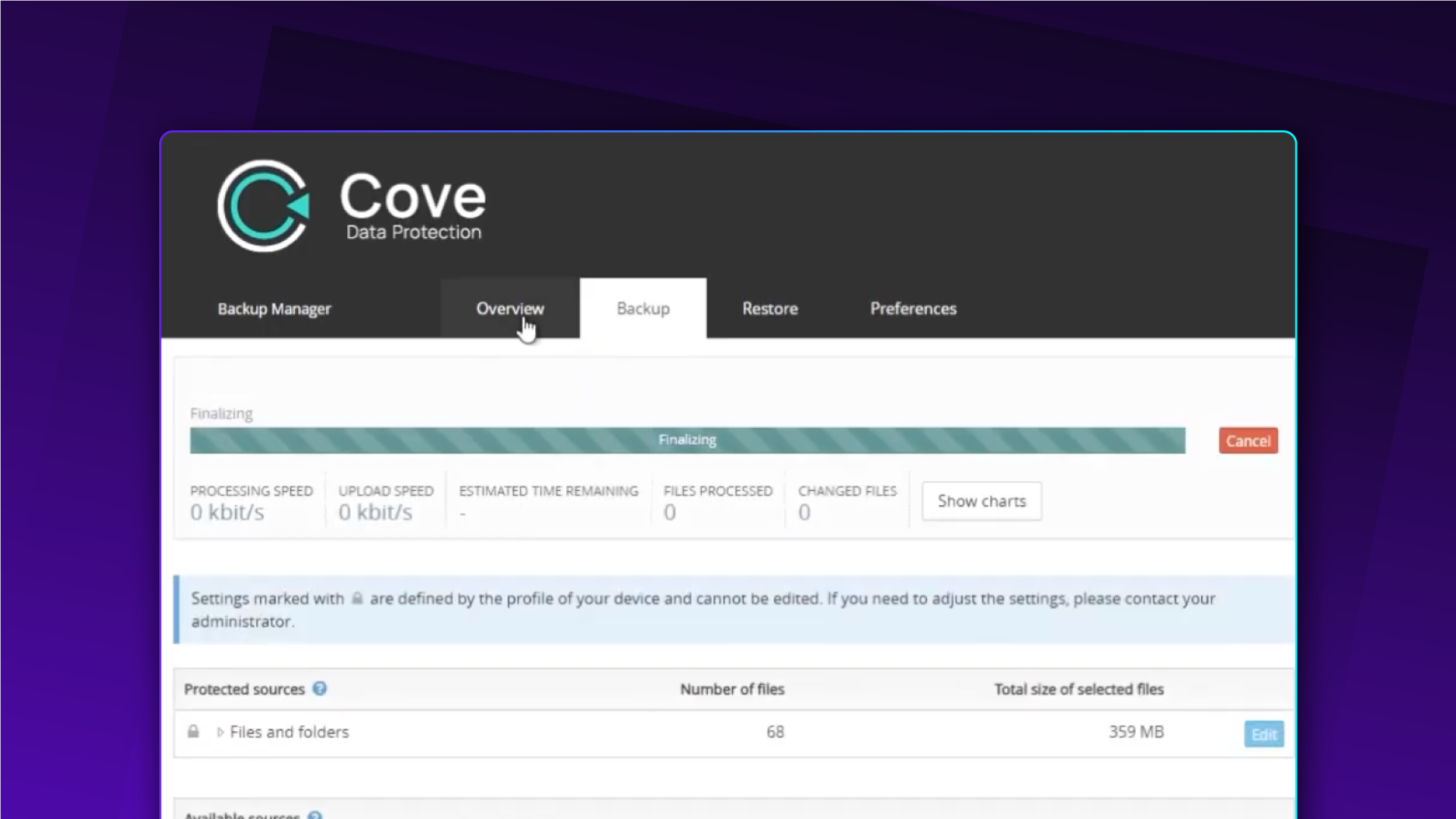 Cove HALO Integration Screenshot2