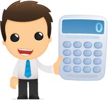 msp man with calculator